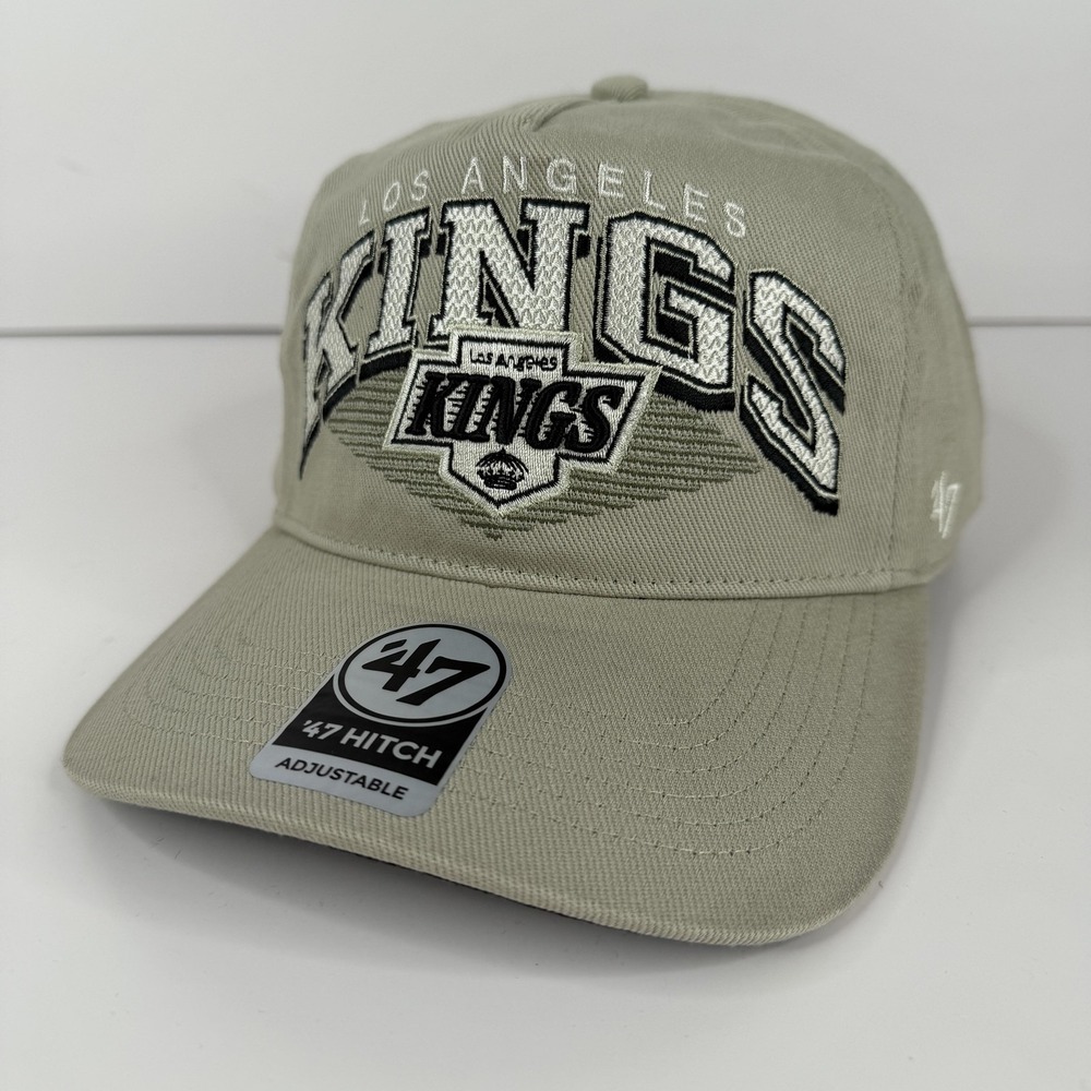 Los Angeles Kings Hat Cap Snap Back Mens One Size Beige NHL Pomona 47 Hitch NWOT